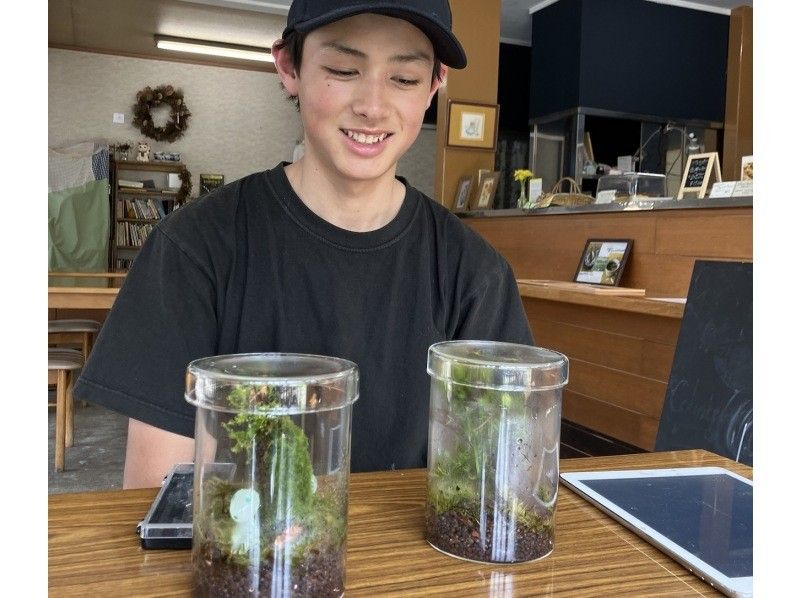 [Nagano, Lake Shirakaba] Moss terrarium making experience Even if you are alone, you are welcome! A workshop that parents and children can do Moss terrarium making experienceの紹介画像