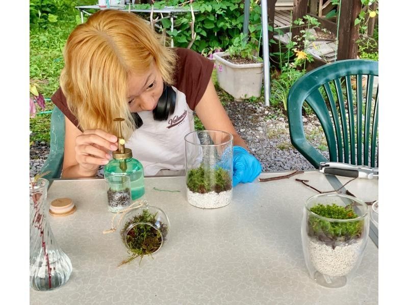 SALE! [Nagano, Lake Shirakaba] Moss terrarium making experience Even if you are alone, you are welcome! A workshop that parents and children can do Moss terrarium making experienceの紹介画像