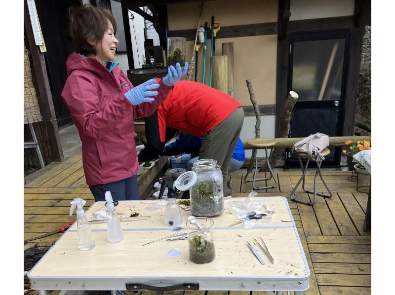 [Nagano, Lake Shirakaba] Moss terrarium making experience Even if you are alone, you are welcome! A workshop that parents and children can do Moss terrarium making experienceの紹介画像