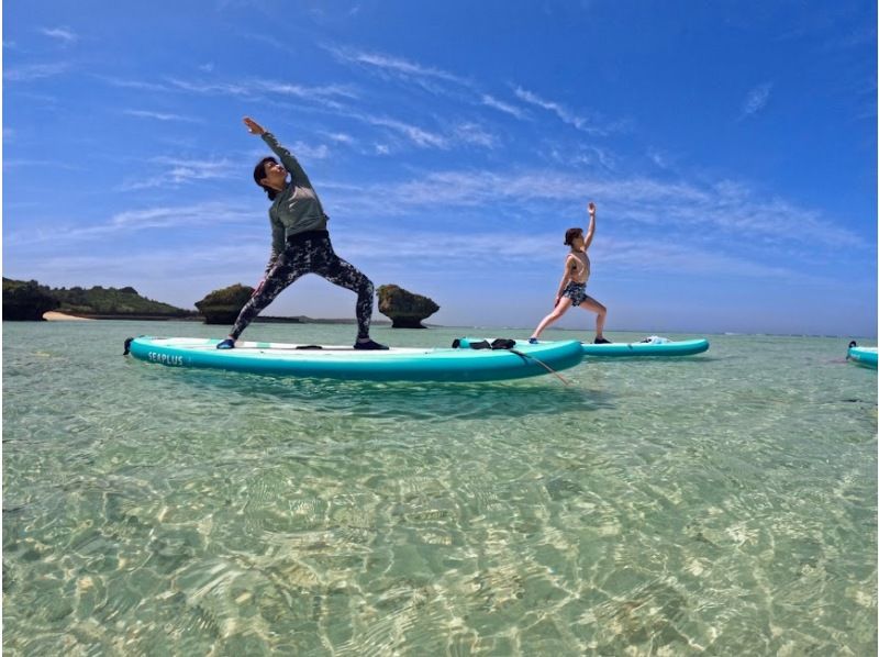 【１組限定貸切】 大自然の中で”ヨガ×SUP”＝笑顔100％のリフレッシュ☆カメラマン付☆ドローン＆GoPro撮影無料★女性に人気の紹介画像