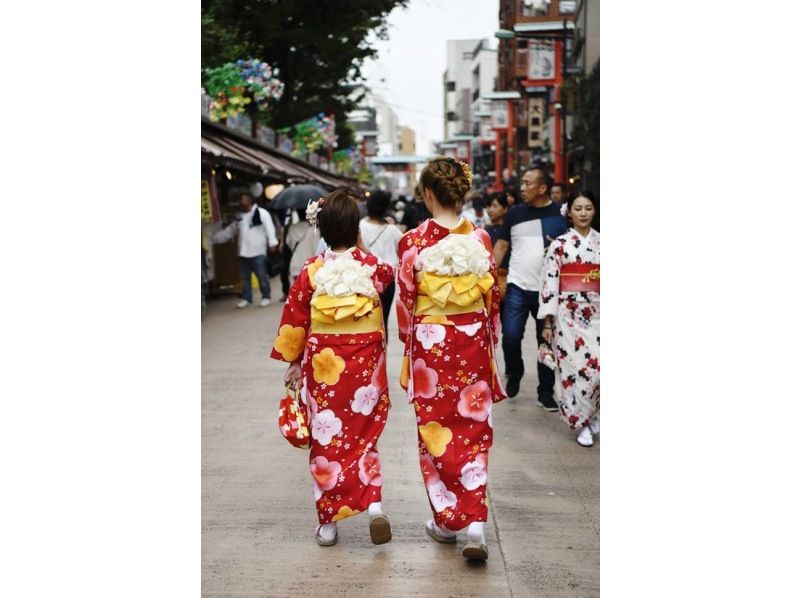 【도쿄 · 아사쿠사] 아사쿠사 기모노 렌탈 "기본 플랜"예쁜 기모노를 입고 아사쿠사 산책하지 않습니까?の紹介画像
