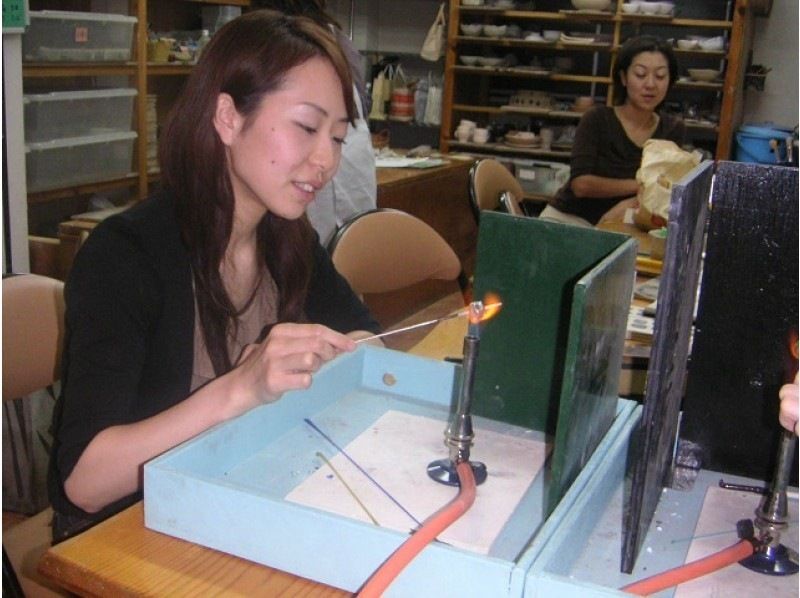 【아이치·나고야역 5분】일본 잡화 유리 2개 만들기 체험. 유리로 귀여운 모양의 잠자리 구슬을 2개 만들자! 당일 예약 OK!の紹介画像