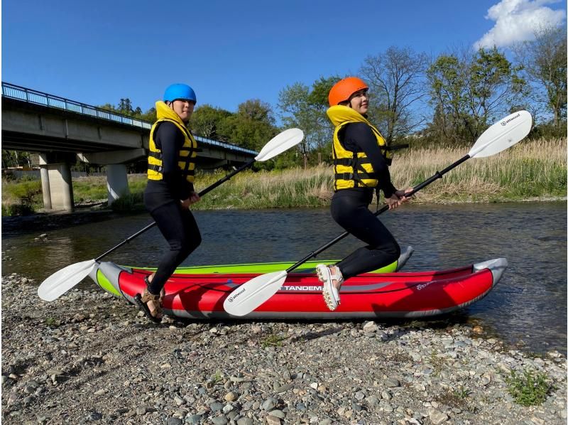 [Saitama/Tokigawa/Arashiyama] 1.5 hours from Ikebukuro ♪ Down the river with an air kayak! Experience time 2 hours! Beginners, families and couples welcome! With tour photos!の紹介画像