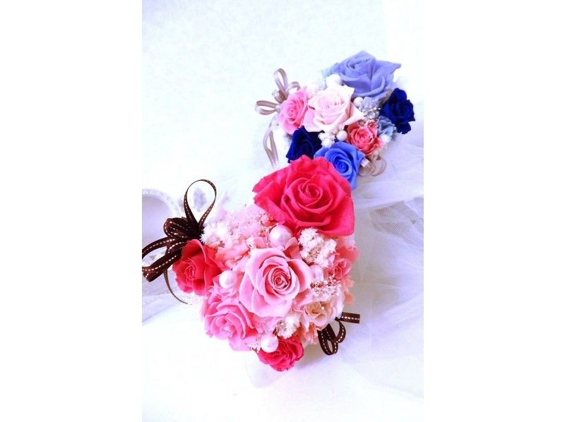 [Kanagawa/Yokohama] First-time visitors will also receive support! Blooming heart arrangements with preserved flowers ♪の紹介画像
