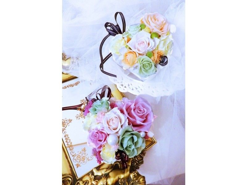 [Kanagawa/Yokohama] First-time visitors will also receive support! Blooming heart arrangements with preserved flowers ♪の紹介画像