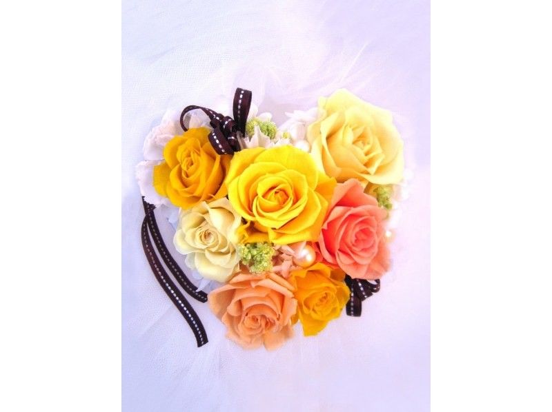 [Kanagawa/Yokohama] First-time visitors will also receive support! Blooming heart arrangements with preserved flowers ♪の紹介画像