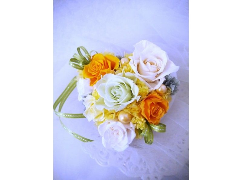 [Kanagawa/Yokohama] First-time visitors will also receive support! Blooming heart arrangements with preserved flowers ♪の紹介画像