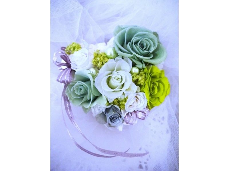 [Kanagawa/Yokohama] First-time visitors will also receive support! Blooming heart arrangements with preserved flowers ♪の紹介画像