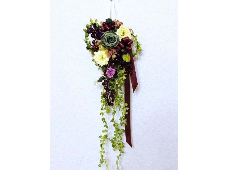 [Kanagawa/Yokohama] Swag! Support is provided for beginners! Preserved flower wall arrangements ♪ Also recommended as gifts!の紹介画像
