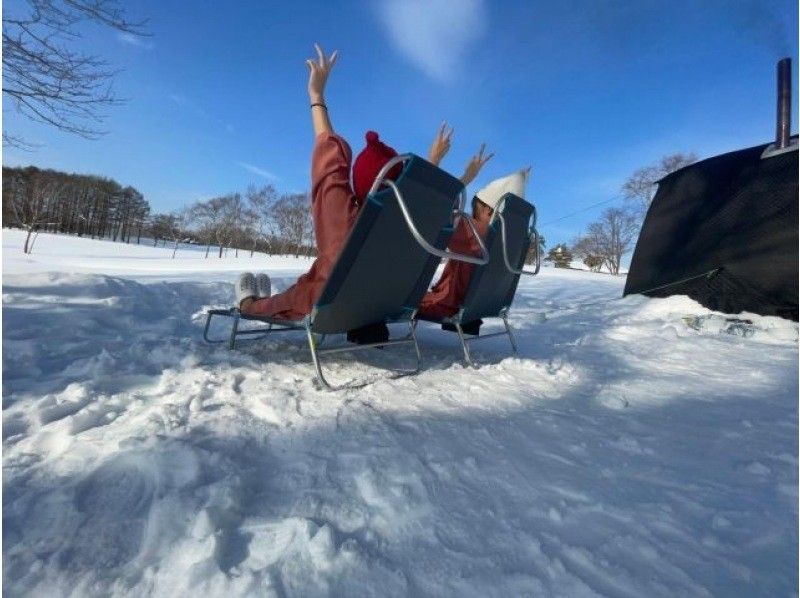 [Hokkaido/Kitahiroshima] Winter tent sauna "SNOWY" in the snow has been extended due to popular demand | Completely private | Recommended for couples and women! ｜Snow dive!の紹介画像