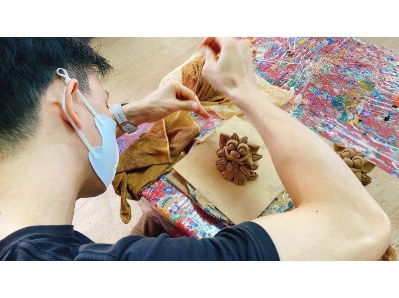 【沖縄北部・名護市】琉球陶土で陶器シーサー作り体験☆彡（後日発送）の紹介画像