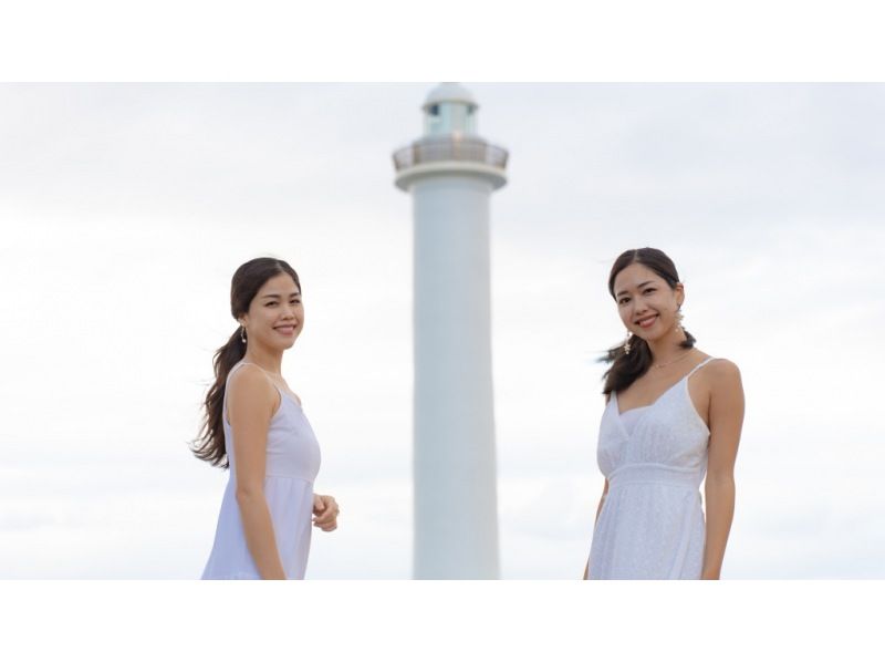 ＜沖縄・読谷　残波＞選べるフォトツアー＊サプライズ,プロポーズ、家族写真をドローン、ムービー入れながらの紹介画像