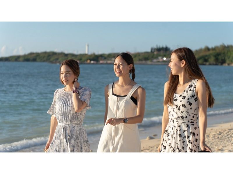 ＜沖縄・読谷　残波＞選べるフォトツアー＊サプライズ,プロポーズ、家族写真をドローン、ムービー入れながらの紹介画像