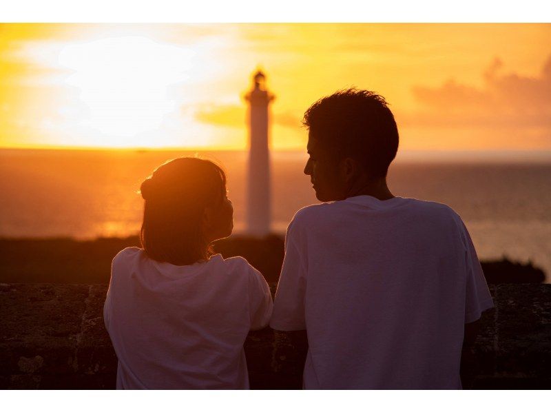 ＜沖縄・読谷　残波＞選べるフォトツアー＊サプライズ,プロポーズ、家族写真をドローン、ムービー入れながらの紹介画像