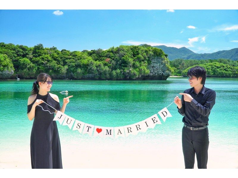 ☆キャンペーン開催中☆石垣島マリンウェディングフォト★1組限定・完全オーダーメイド★（写真は全データカット枚数無制限☆プレゼント） の紹介画像