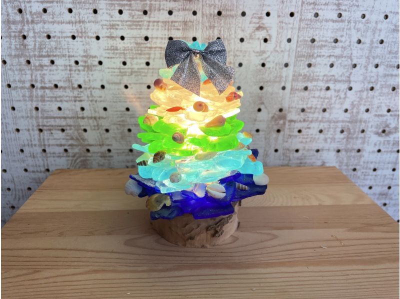 [Hyogo/Kobe] Making lighting-Let's make a Christmas tree "Lampshade" using marine glass!