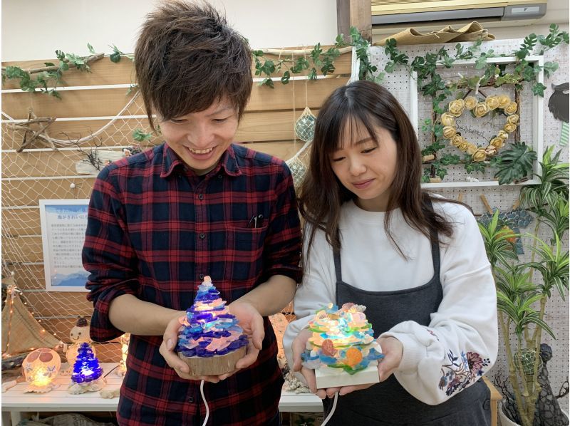 [Hyogo/Kobe] Make a handmade "Christmas tree lampshade" using gifts from the sea!の紹介画像