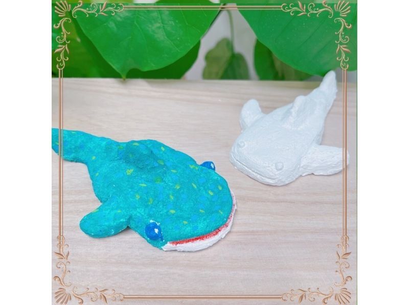 [Okinawa Naha] Plaster Shisa or Plaster Whale Shark coloring experience that can be done for 1000 yen! favorite shapeの紹介画像