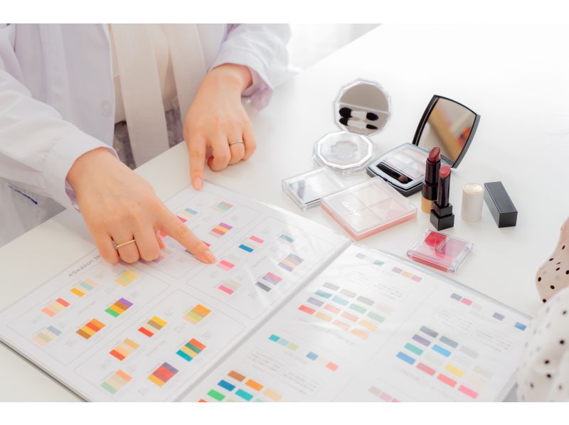 【大阪・心斎橋】LIP LIFE LAB看板ペアプラン★本格プロパーソナルカラー診断とリップ製作体験＜２名様料金＞の紹介画像