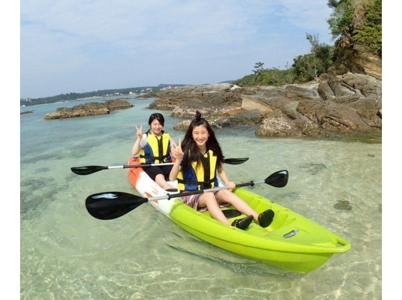 [오키나와현 &middot;토우카이해안 프라이빗 비치] 무인 바닷가에 상륙카약어드벤쳐 투어の紹介画像