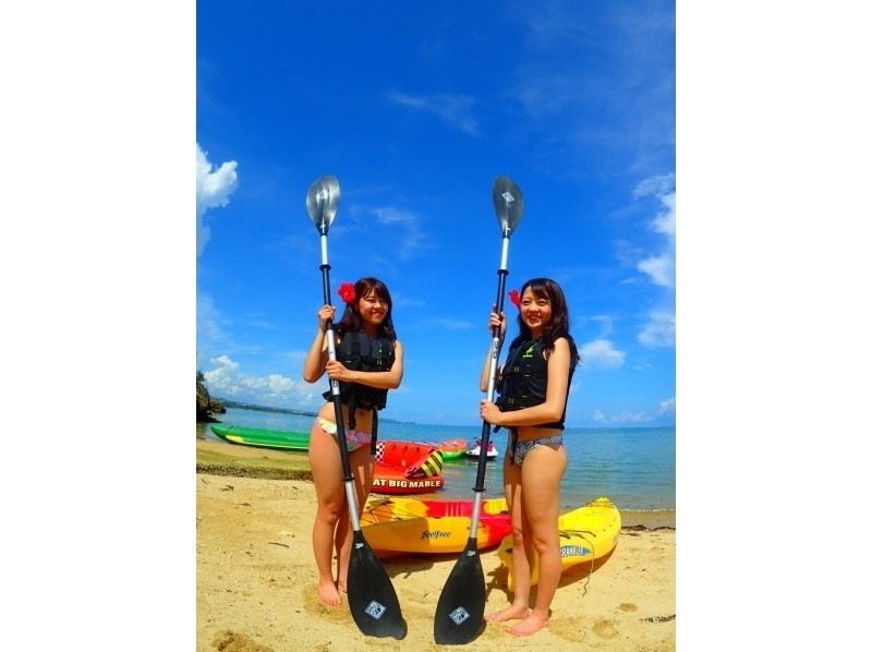 [오키나와현 &middot;토우카이해안 프라이빗 비치] 무인 바닷가에 상륙카약어드벤쳐 투어の紹介画像