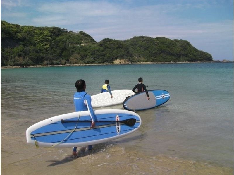 地域クーポン利用可能プラン【静岡・伊豆下田】水面をお散歩してみよう！SUPスタンドアップパドルボード体験！の紹介画像