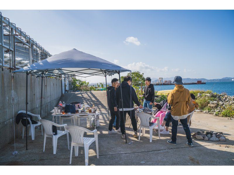 [BBQ daytime plan] Feel free to BBQ on Awaji Island, empty-handed. Enjoy an extraordinary space in an unexplored area surrounded by the sea and nature!の紹介画像