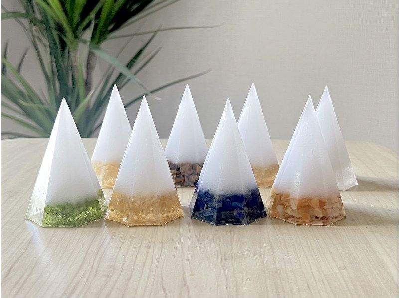 【都内港区】道が開けるようにという願いを込めて作る盛り塩オルゴナイト【２個セット】の紹介画像