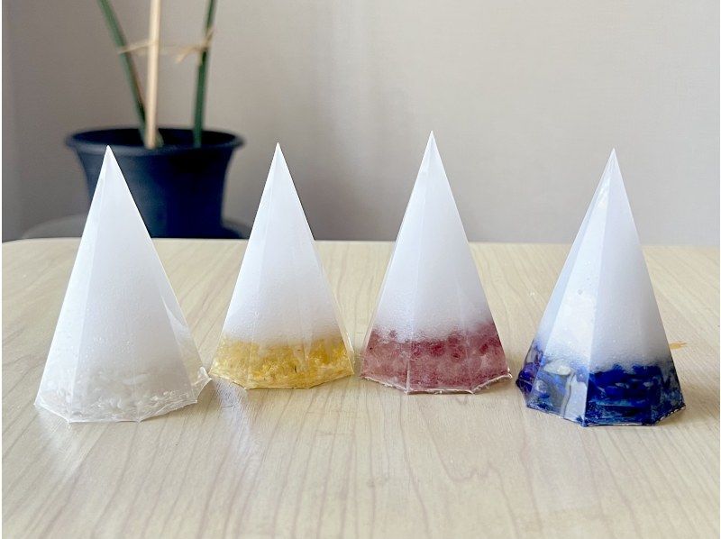 【都内港区】道が開けるようにという願いを込めて作る盛り塩オルゴナイト【２個セット】の紹介画像