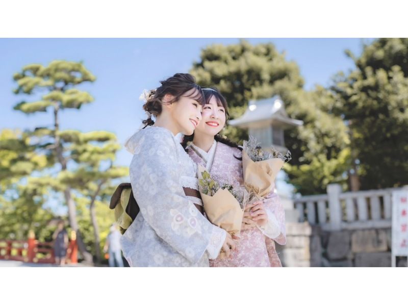 [金澤/兼六園店] ★可以使用當地的優惠券！ ★流行的複古現代方案★享受與嚴選的古董和服的搭配♪の紹介画像