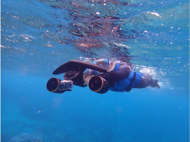 [Okinawa, Miyakojima] Underwater scooter & snorkeling plan, hot water shower included! 