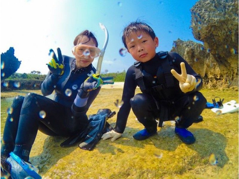 【沖縄・今帰仁・古宇利島】＜1家族で貸切！ファミリープラン＞美しい今帰仁の海で体験ダイビング＜ビーチエントリー＞｜12歳〜参加可能◎｜の紹介画像