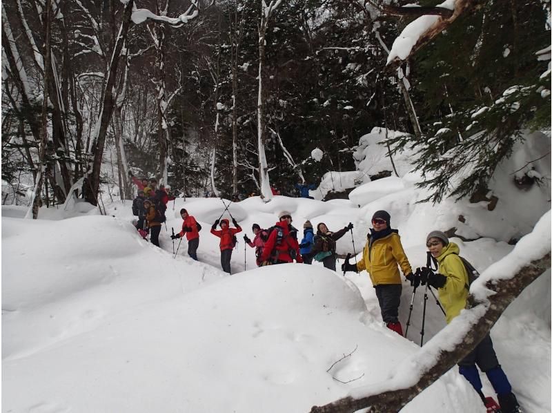 【栃木・日光/鬼怒川】雪見風呂＆軽食付き 奥鬼怒温泉氷瀑スノーシューツアーの紹介画像