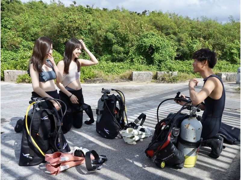 【沖縄・宮古島・ダイビング】【温水シャワー付き！】たっぷり満喫！貸切ビーチ体験ダイビング（水中写真付き）の紹介画像