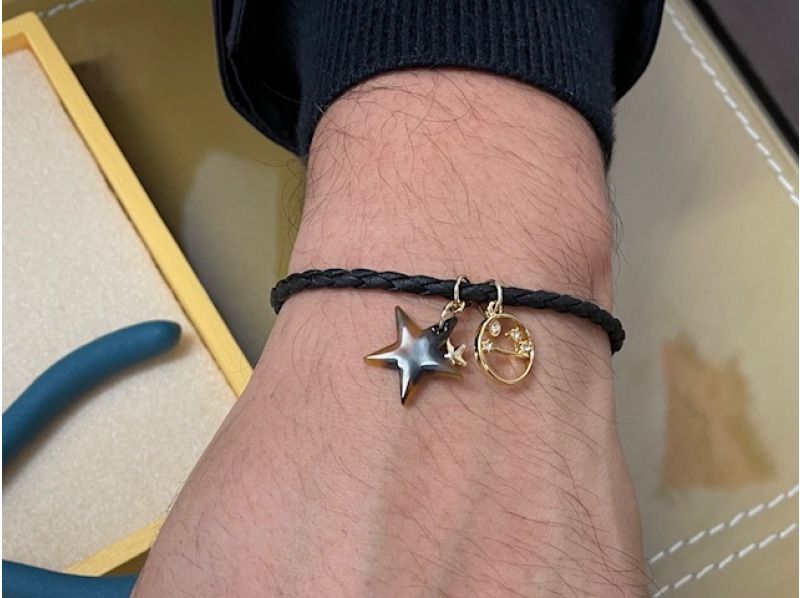 【福岡・糸島】アクセサリー制作体験  人気「革ひものブレスレット作り」初心者OK！思い出作りに♡の紹介画像