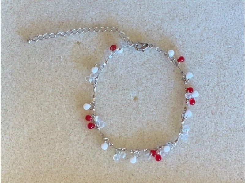 【福岡・糸島】アクセサリー制作体験  女性に人気「チェーンブレスレット作り」＊しずく型ビーズ使用＊　初心者OK！思い出作りに♡の紹介画像