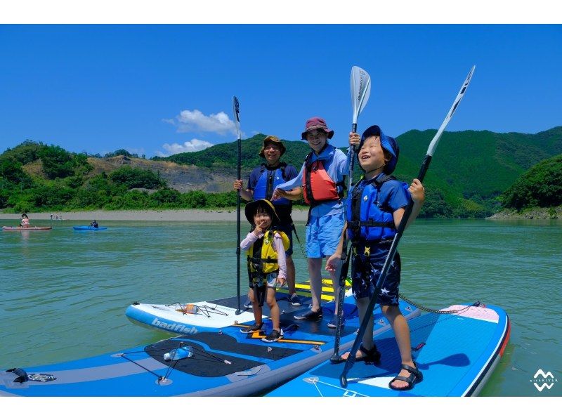 【四万十川/サップ90分（夏のみ）】写真データ無料！おてがるコースは初めてでも大丈夫♪ワンちゃんも♪の紹介画像