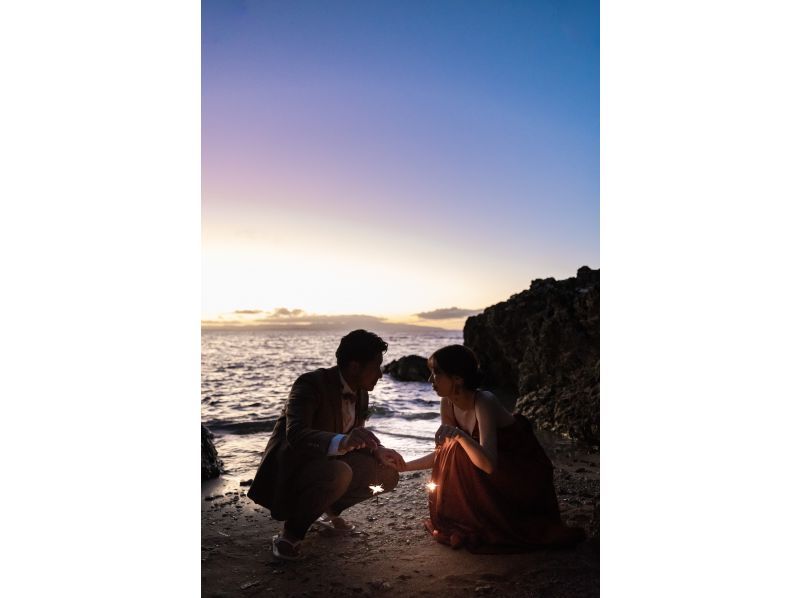 [沖繩石垣島]世界第一！石垣島體驗寫真婚紗♪一整天的婚紗攝影、收穫體驗、日落三線表演！の紹介画像