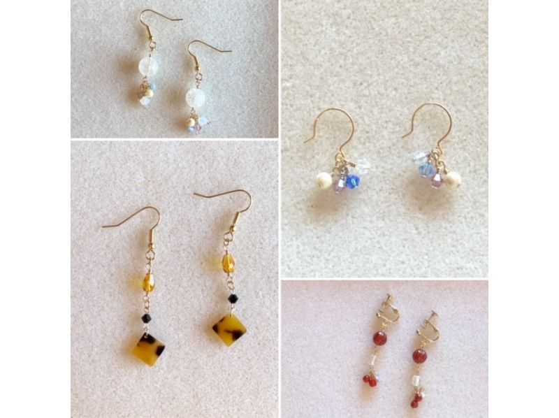 【福岡・糸島】アクセサリー制作体験  New！！「お手軽ピアス or イヤリング作り」初心者OK！思い出作りに♡の紹介画像