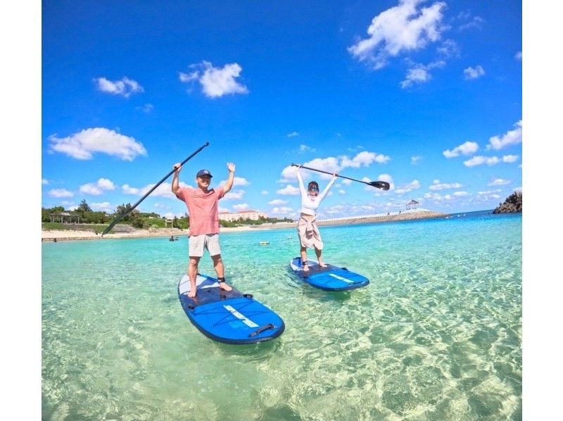 【宮古島】ウミガメと泳ぐ！SUP＆シュノーケリング体験｜遭遇率100％継続中｜写真付き｜初心者・ファミリー歓迎！シギラリゾート近くで開催！の紹介画像
