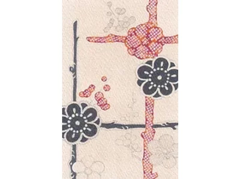 【京都・東山区】日本の伝統模様 ポストカード製作体験「上級コース」清水寺近く・手ぶらでお越しください！の紹介画像