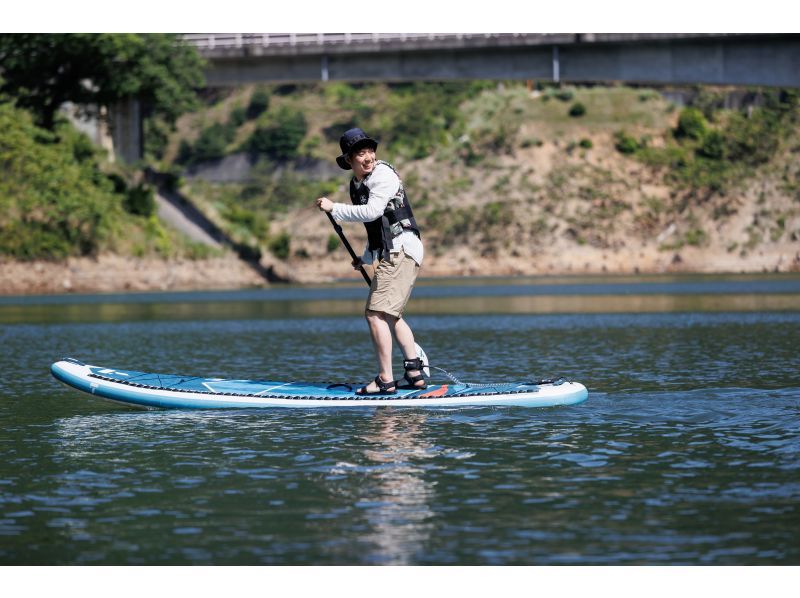 [Wakasa, Kumagawa] Adventure SUP tour at Lake Myojin 《Beginners welcome! SUP around the secluded lake!》の紹介画像