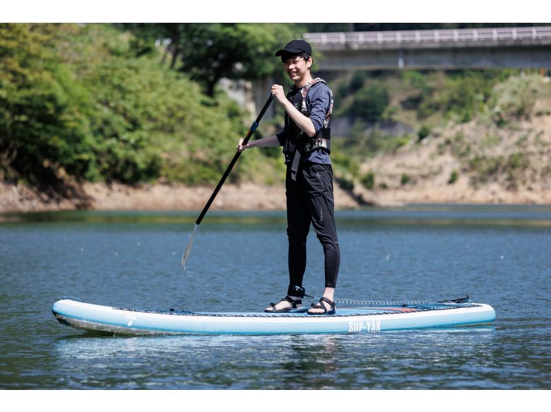 [Wakasa, Kumagawa] Adventure SUP tour at Lake Myojin 《Beginners welcome! SUP around the secluded lake!》の紹介画像