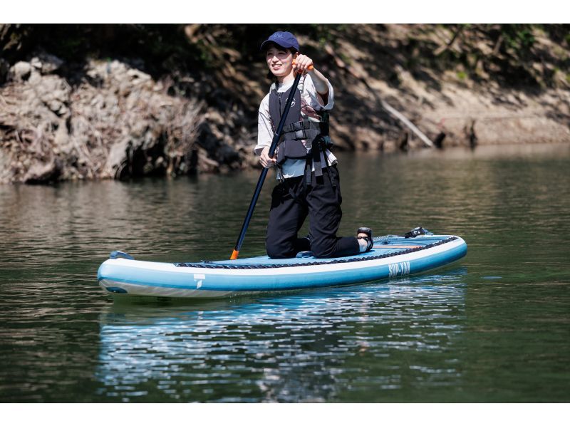 [Wakasa, Kumagawa] Adventure SUP tour at Lake Myojin 《Beginners welcome! SUP around the secluded lake!》の紹介画像