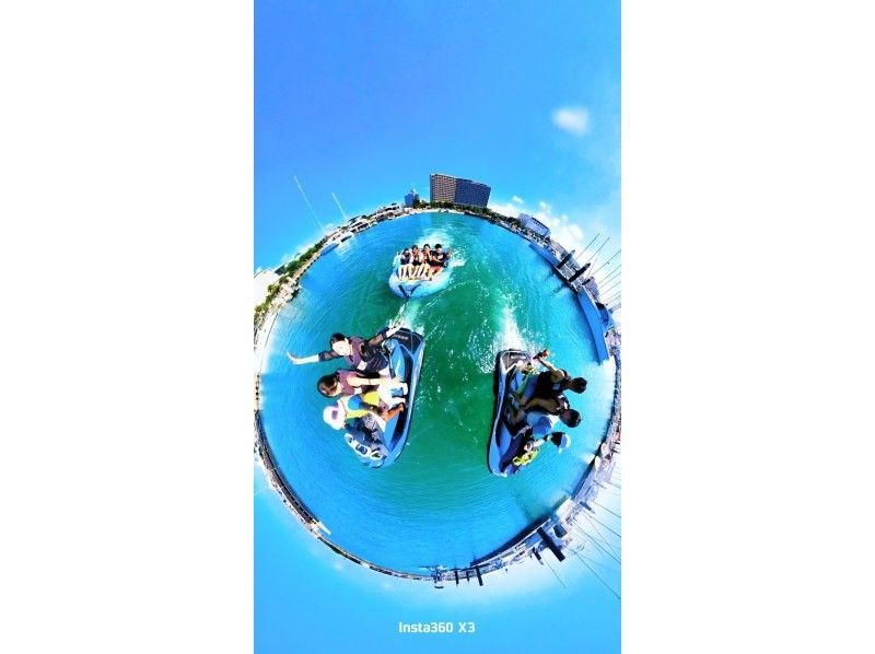[โอกินาว่า นาฮะ กิโนวัน] ถ่ายภาพด้วยกล้อง 360° ฟรี ★ พร้อมให้เช่า GoPro! ฟลายบอร์ด + ชุดกิจกรรมทางทะเล 2 ชิ้น!!の紹介画像