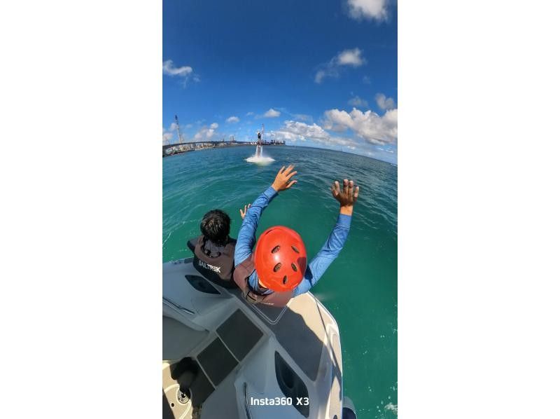 [โอกินาว่า นาฮะ กิโนวัน] ถ่ายภาพด้วยกล้อง 360° ฟรี ★ พร้อมให้เช่า GoPro! ฟลายบอร์ด + ชุดกิจกรรมทางทะเล 2 ชิ้น!!の紹介画像