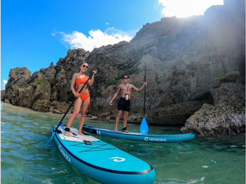 [Miyakojima/SUP] Experience Miyako Blue with all five senses! Popular unexplored region SUP tour! with drone photographyの紹介画像