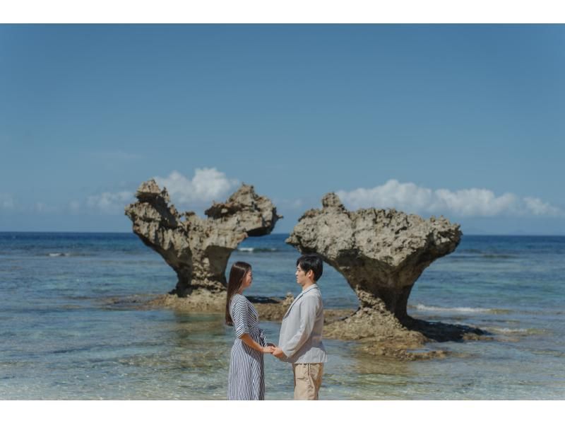＜沖縄・今帰仁、古宇利島＞選べるフォトツアー＊サプライズやプロポーズからファミリーでの記念写真までドローンも使いムービーにもの紹介画像