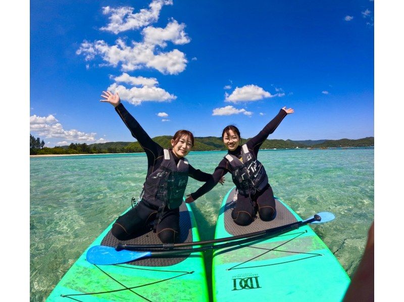奄美大島【当日予約可能】SUP（90分）※ドローン空撮等写真の無料プレゼントあり※お1人様もお任せ下さい☆の紹介画像