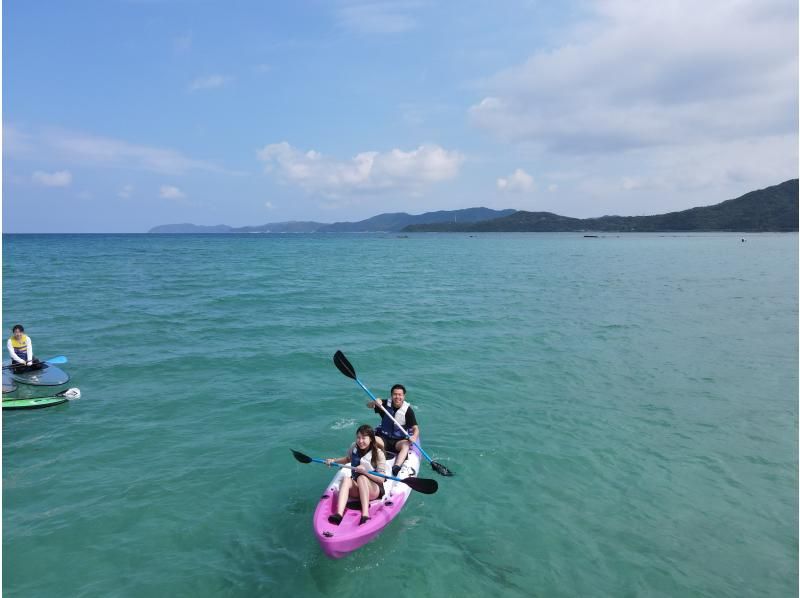 奄美大島【当日予約可能】シーカヤック（90分）★口コミ投稿でドローン空撮動画等写真の無料プレゼントあり★の紹介画像
